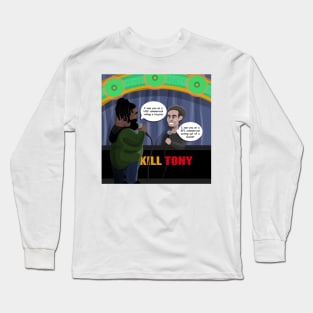 David Lucas & Tony Hinchcliffe Roasting Eachother - Kill Tony Podcast Merch & Gifts Long Sleeve T-Shirt